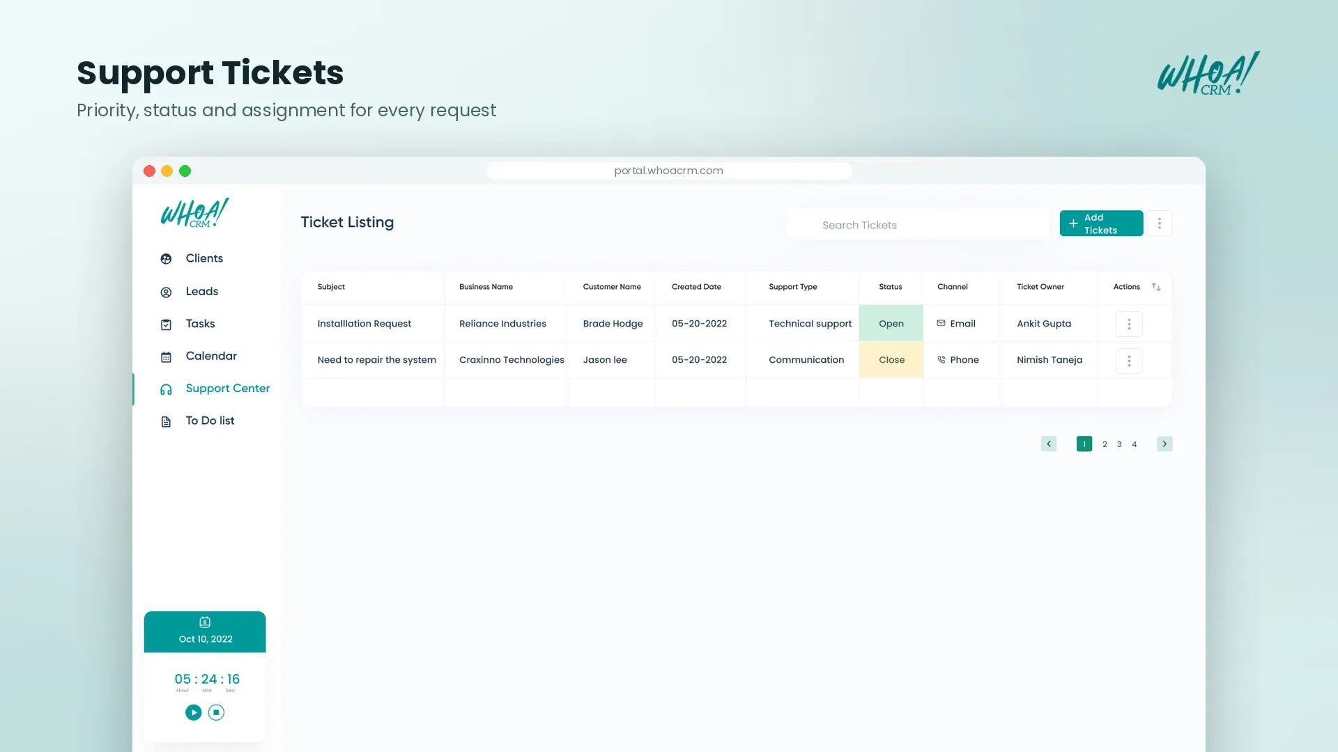 Whoa! CRM – Task Management Platform project shot 8