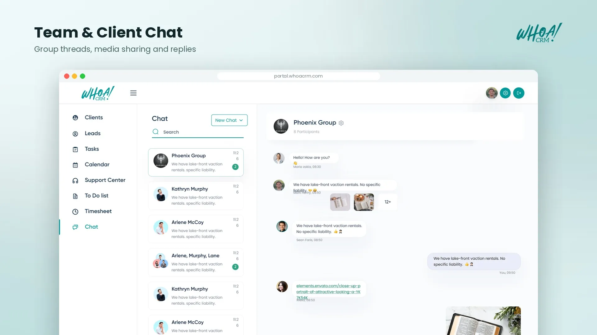 Whoa! CRM – Task Management Platform project shot 2