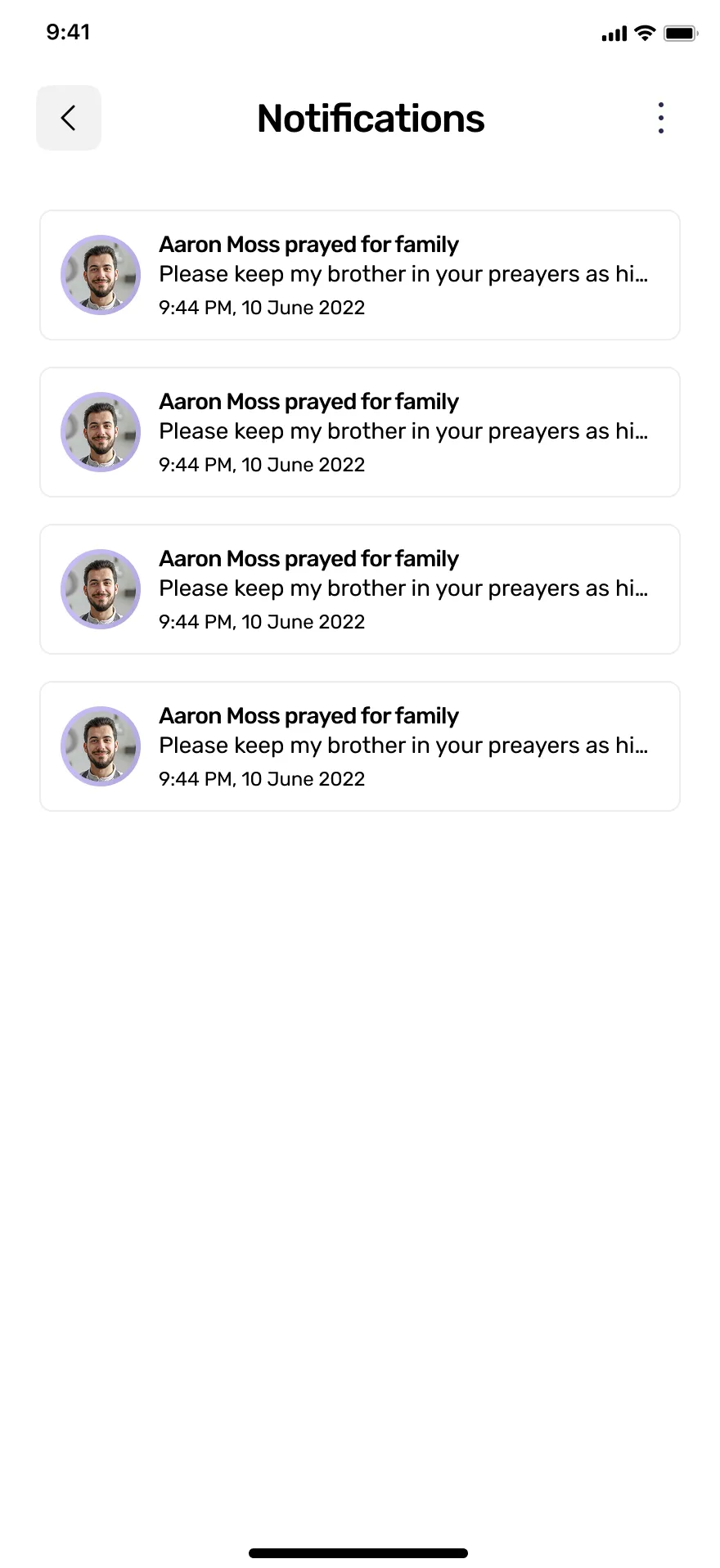 Church Community App — Prayer, Events & Marketplace UI — 02