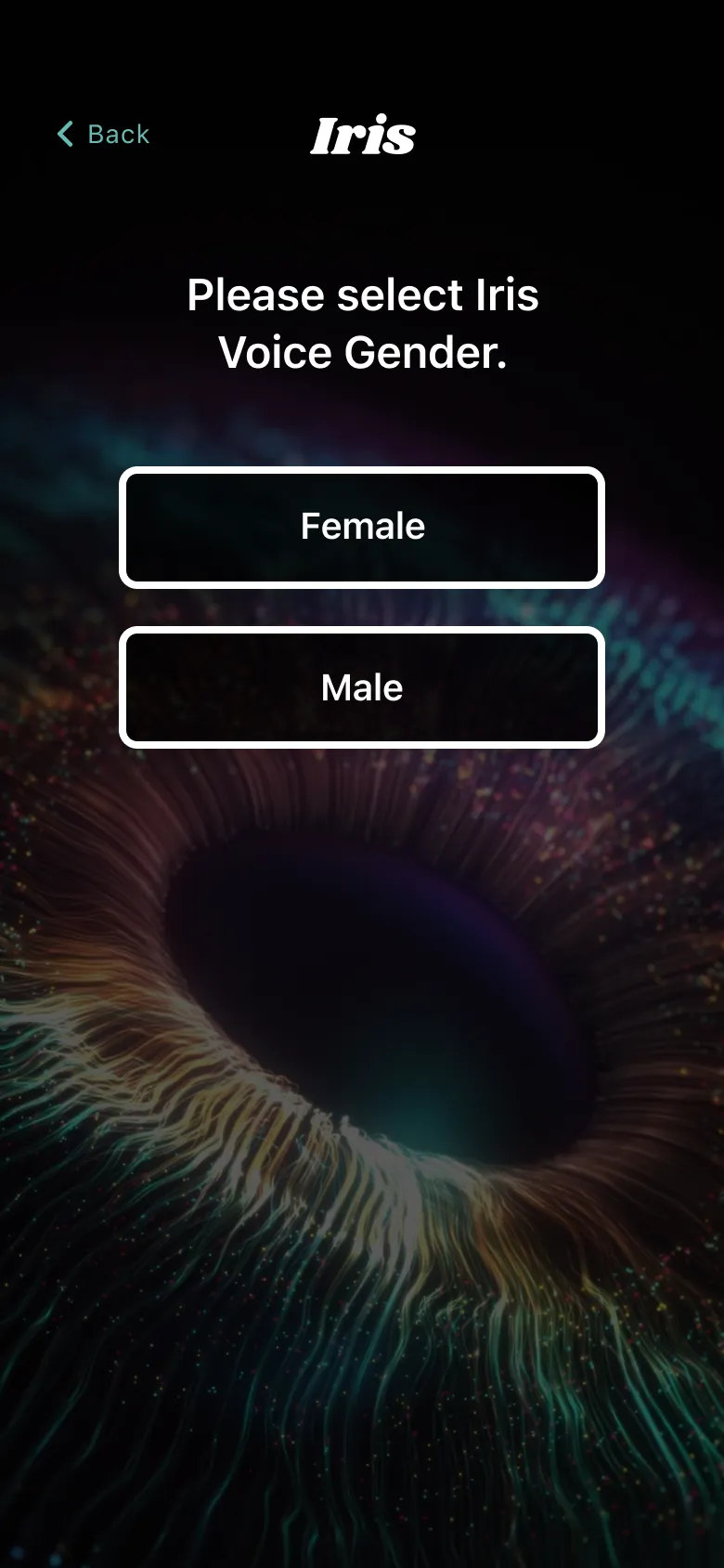 Iris — AI Voice Assistant App | Dark Mobile UI — 03