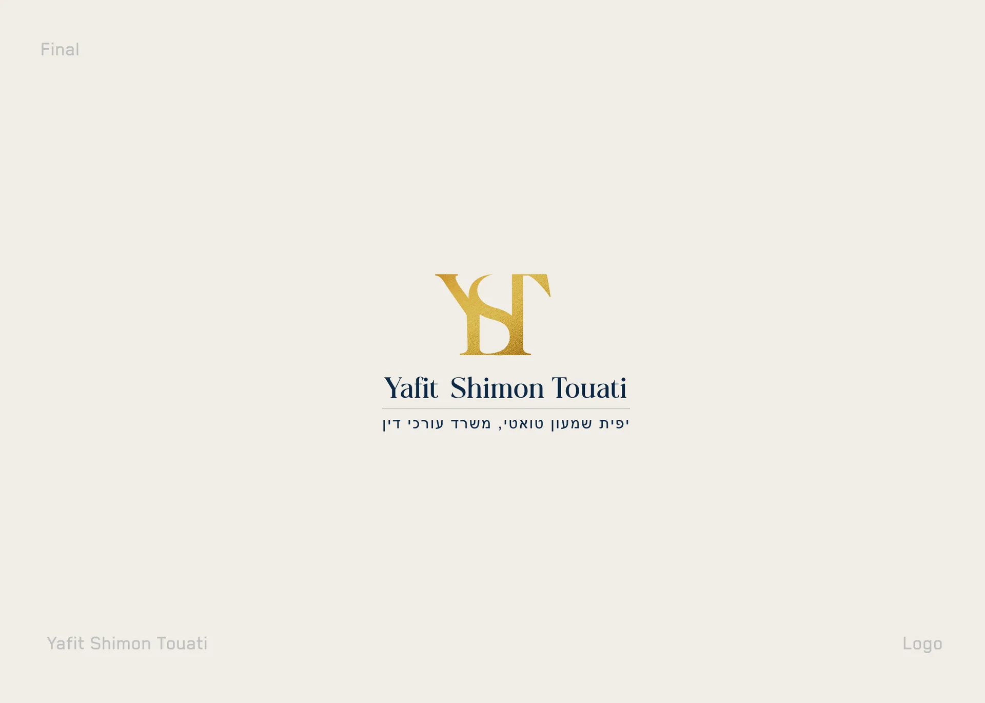 Law Firm Logo Design | Yafit Shimon Touati Identity — 04