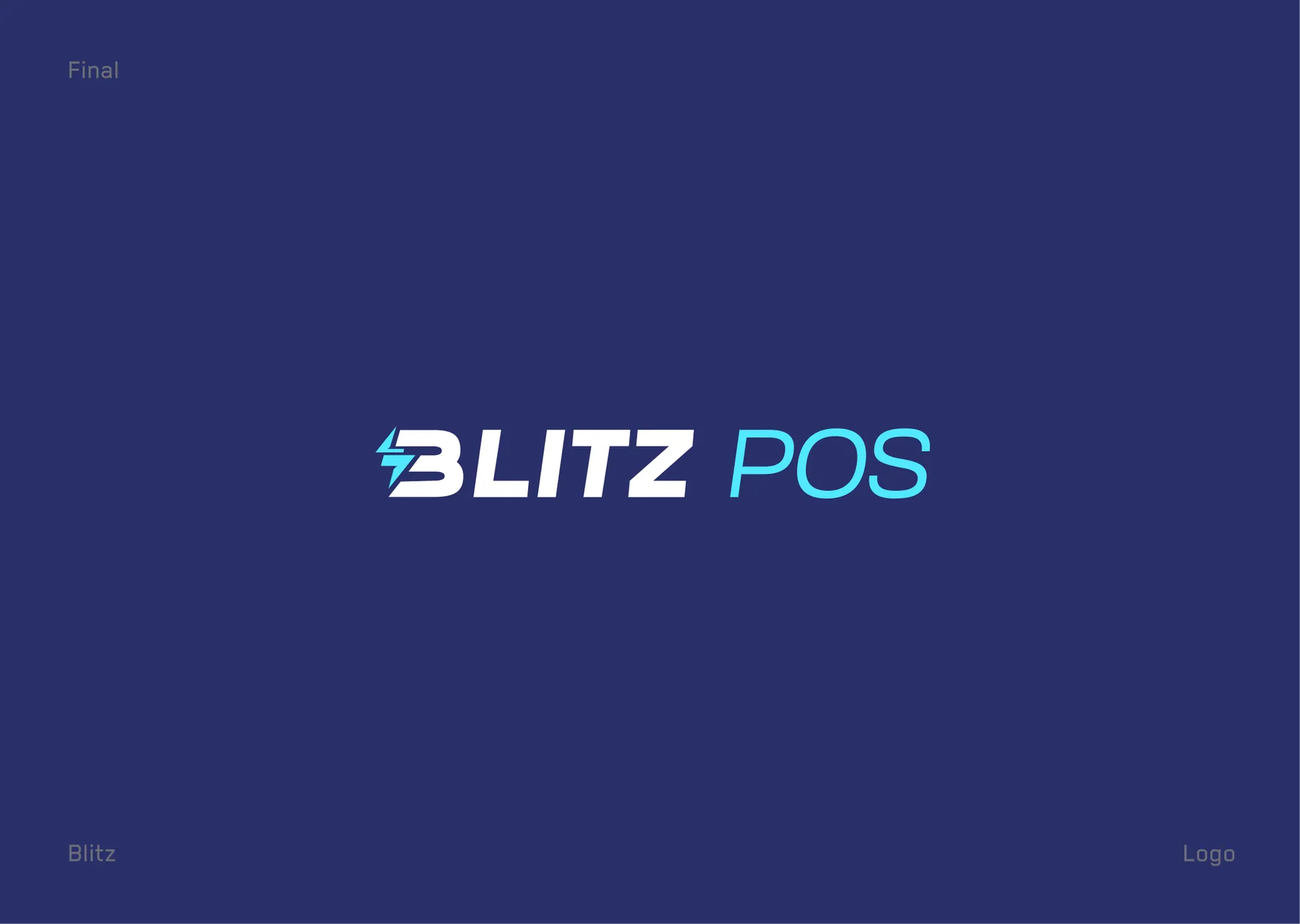 Blitz POS Logo Design — Lightning-Fast Payment Brand Identity — 03