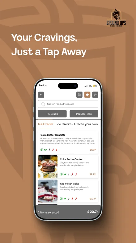Ground Ops App Design — Food Ordering & Delivery Mobile UI — 03