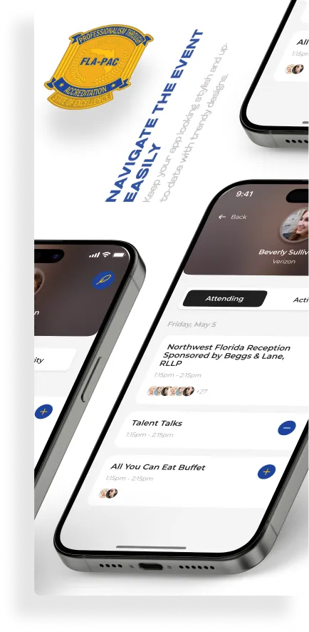 FLA-PAC Event App Design — Conference Agenda & Networking UI — 05
